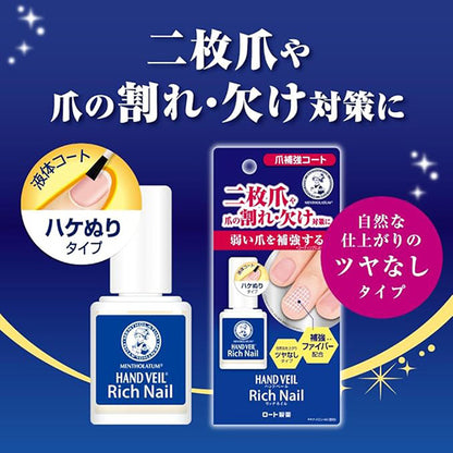 Mentholatum Hand Veil Rich Nail Strengthening Coat, 10ml