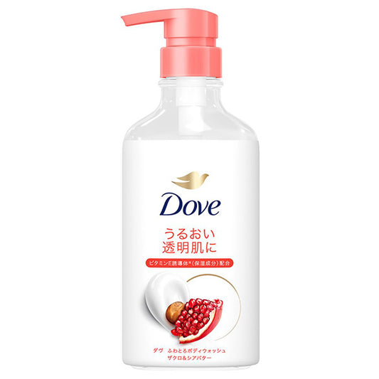 Dove Fluffy Body Wash Pump (Pomegranate & Shea Butter), 450g (Pomegranate & Shea Butter)