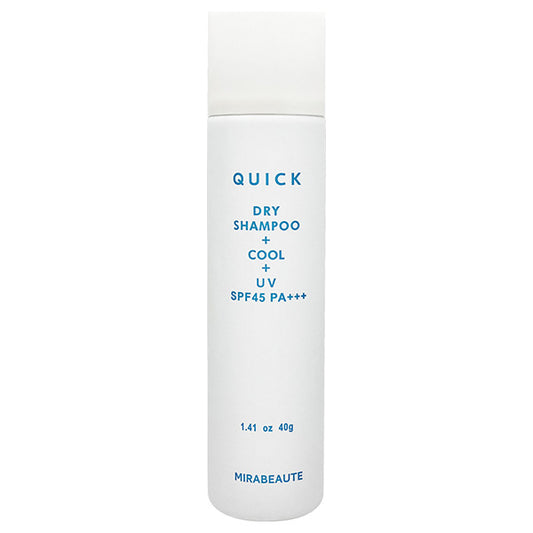 Mirabeaute Quick Cool Dry Shampoo & UV Spray N SPF45 PA+++ (Fragrance Free), 40g
