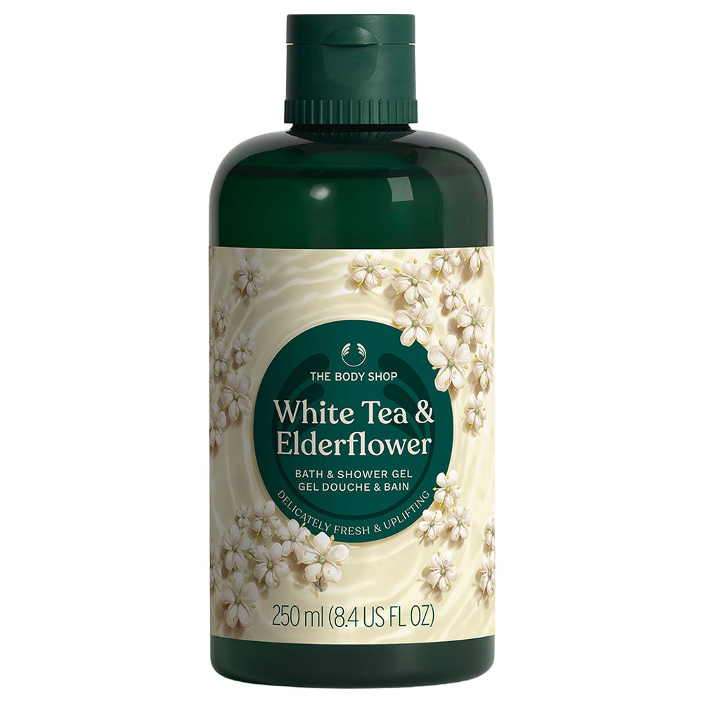 THE BODY SHOP Bath & Shower Gel (White Tea & Elderflower), 250ml