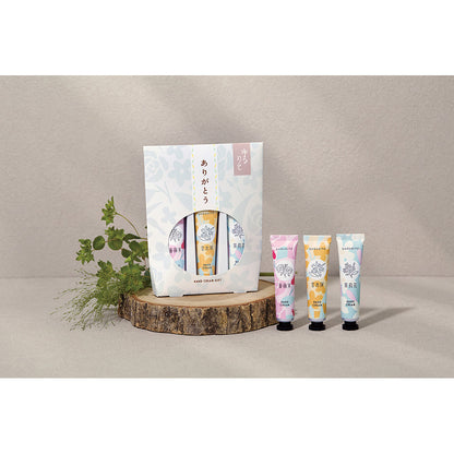 Kinmokusei Hand Cream Gift Set (Rose Hip, Osmanthus, Jasmine), 15ml×3