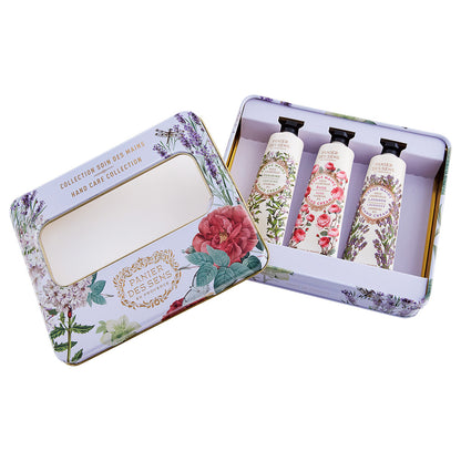 PANIER DES SENS Essentials Hand Care Gift Set (Verbena, Rose, Lavender), 30ml × 3