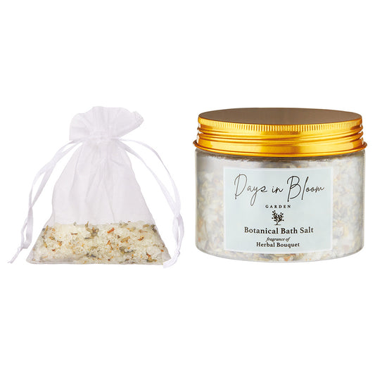 Days in Bloom Garden Bath Salt Jar (Herbal Bouquet), 260g