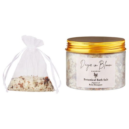 Days in Bloom Garden Bath Salt Jar (Rose Bouquet), 260g