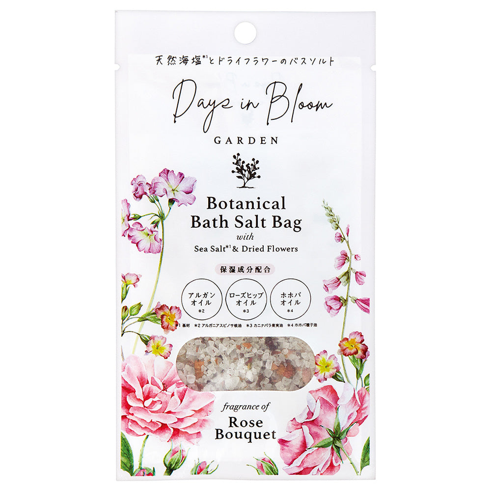 Days in Bloom Garden Bath Salt Bag (Rose Bouquet), 40g