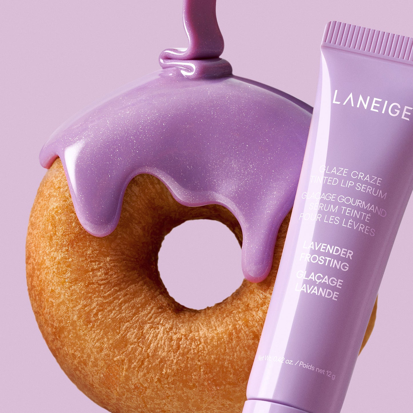 LANEIGE Glaze Tint Lip Serum Limited Edition (Lavender Frosting), 12g
