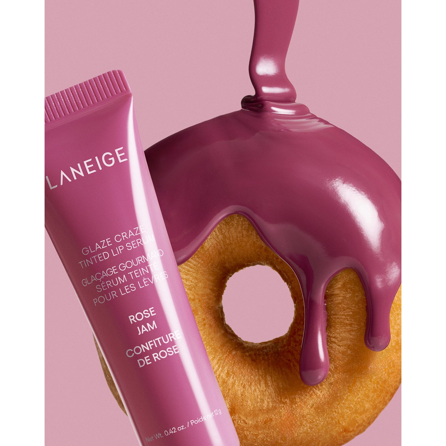 LANEIGE Glaze Tint Lip Serum (Rose Jam), 12g