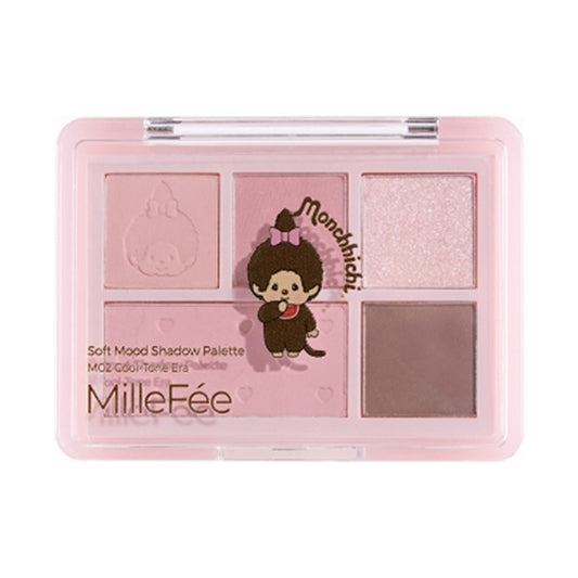 MilleFee Soft Mood Shadow Palette Limited Edition (M02 Monchhichi-chan’s First Cool Tone Makeup!)