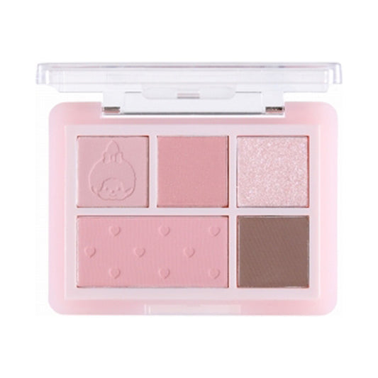 MilleFee Soft Mood Shadow Palette Limited Edition (M02 Monchhichi-chan’s First Cool Tone Makeup!)