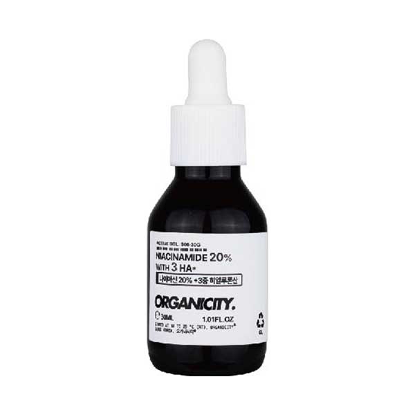 ORGANICITY Niacinamide 20% 3HA Serum, 30ml, 5ml