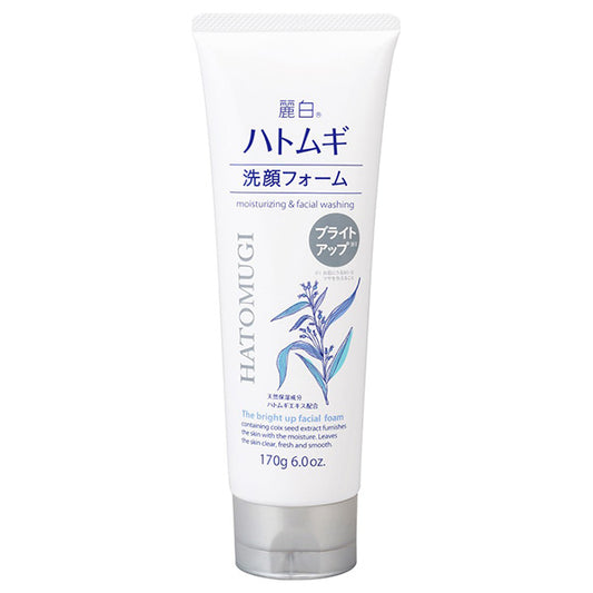 Reihaku Hatomugi Bright Up Facial Foam, 170g