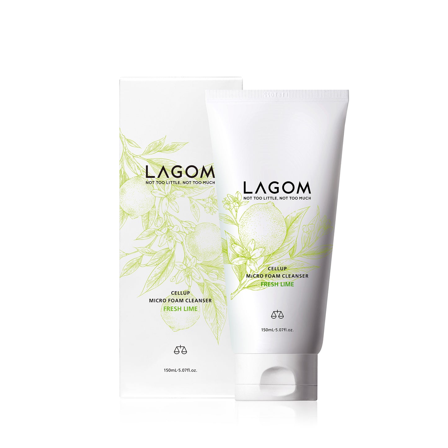 LAGOM Micro Foam Cleanser (Fresh Lime), 150ml