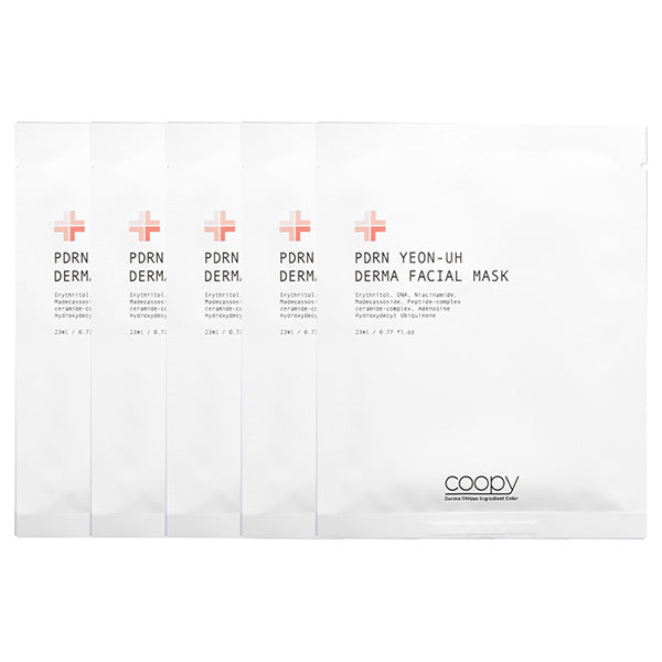 COOPY Salmon Derma Facial Mask, 5 Sheets