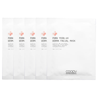 COOPY Salmon Derma Facial Mask, 5 Sheets