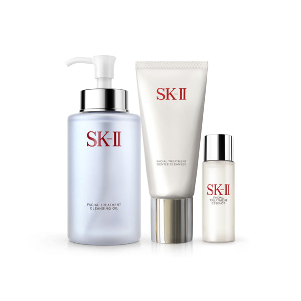 SK-II Pitera Cleanser & Cleansing Coffret, 250ml, 120g, 30ml
