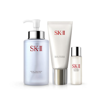 SK-II Pitera Cleanser & Cleansing Coffret, 250ml, 120g, 30ml
