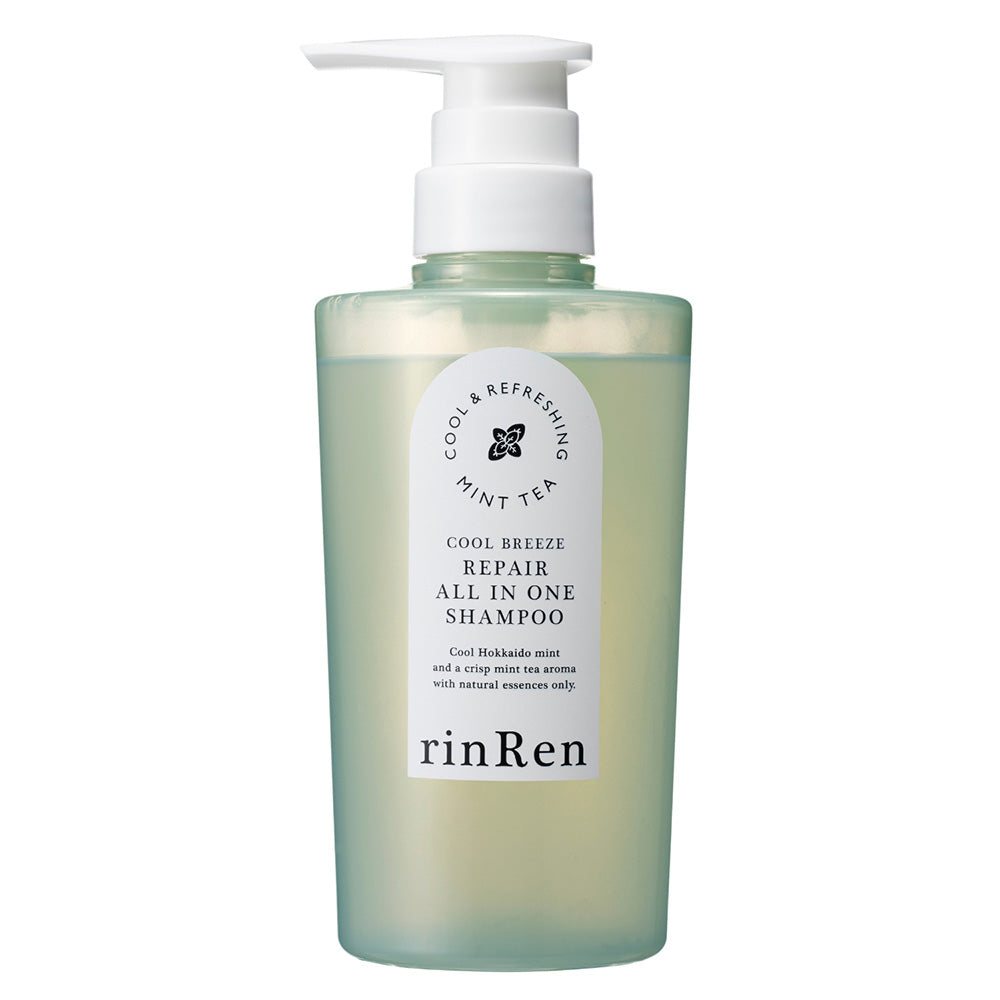 rinRen Remedyal Cool Breeze All In One Shampoo (Mint Tea), 380ml