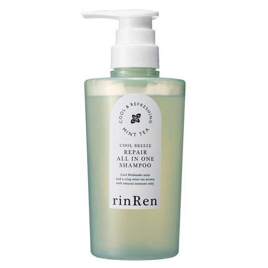 rinRen Remedyal Cool Breeze All In One Shampoo (Mint Tea), 380ml