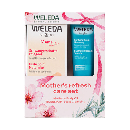 WELEDA Mother’s Refresh Care Set, 100ml, 40g (Soft Floral, Bitter Herb)