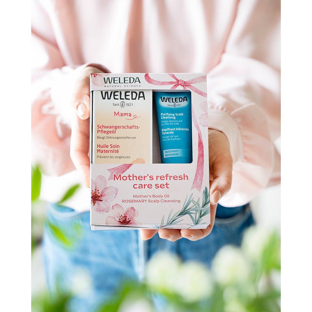 WELEDA Mother’s Refresh Care Set, 100ml, 40g (Soft Floral, Bitter Herb)
