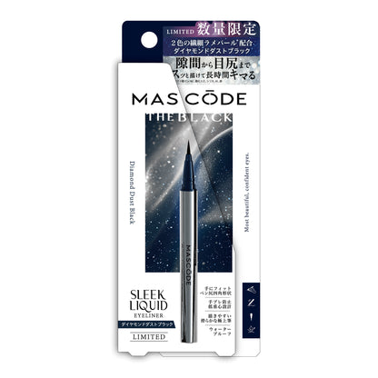 MASCODE Three Liquid Eyeliner (DBK01 Diamond Dust Black)