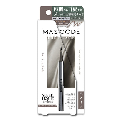 MASCODE Three Liquid Eyeliner (GR01 Jewel Greige Black)