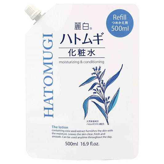 Reihaku Hatomugi Lotion Refill, 500ml