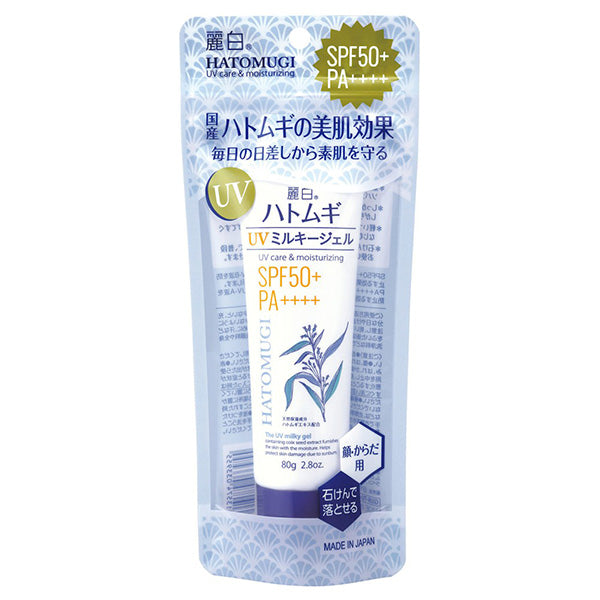 Reihaku Hatomugi UV Milky Gel SPF50+ PA++++, 80g