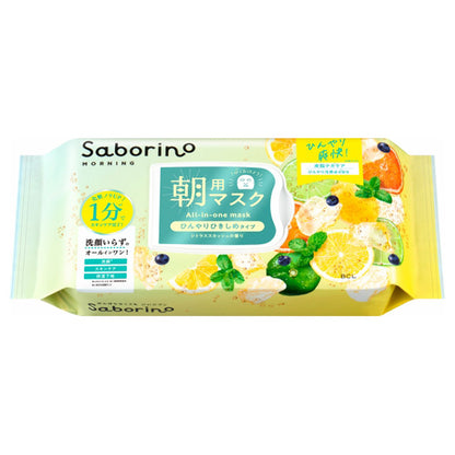 Saborino Morning Facial Sheet Mask N CS26, 30 Sheets