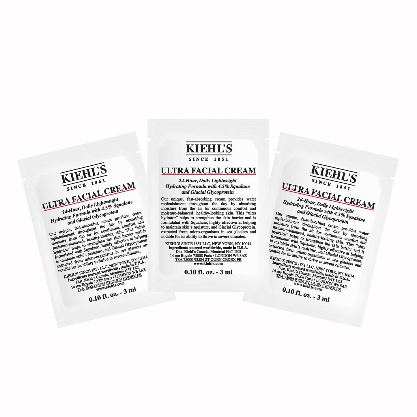 Kiehl's Cream UFC Trial Set, 3ml×3