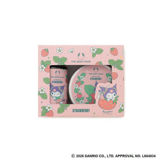 THE BODY SHOP Mini Body Care Gift ST (Kuromi, Strawberry), 60ml + 50ml