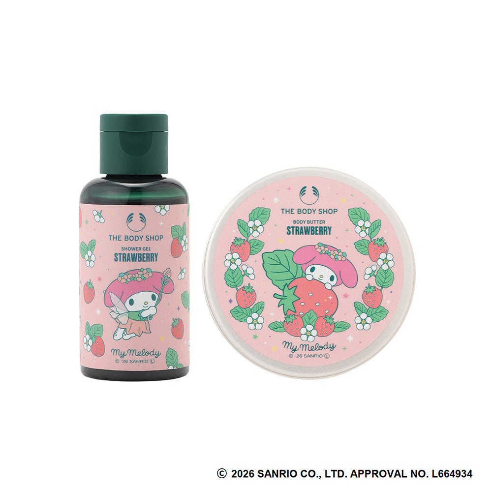 THE BODY SHOP Mini Body Care Gift ST (My Melody, Strawberry), 60ml + 50ml