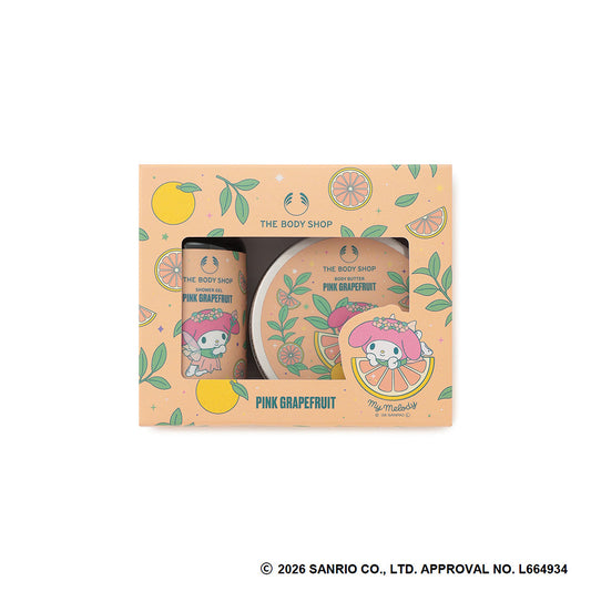 THE BODY SHOP Mini Body Care Gift PG (My Melody, Pink Grapefruit), 60ml + 50ml