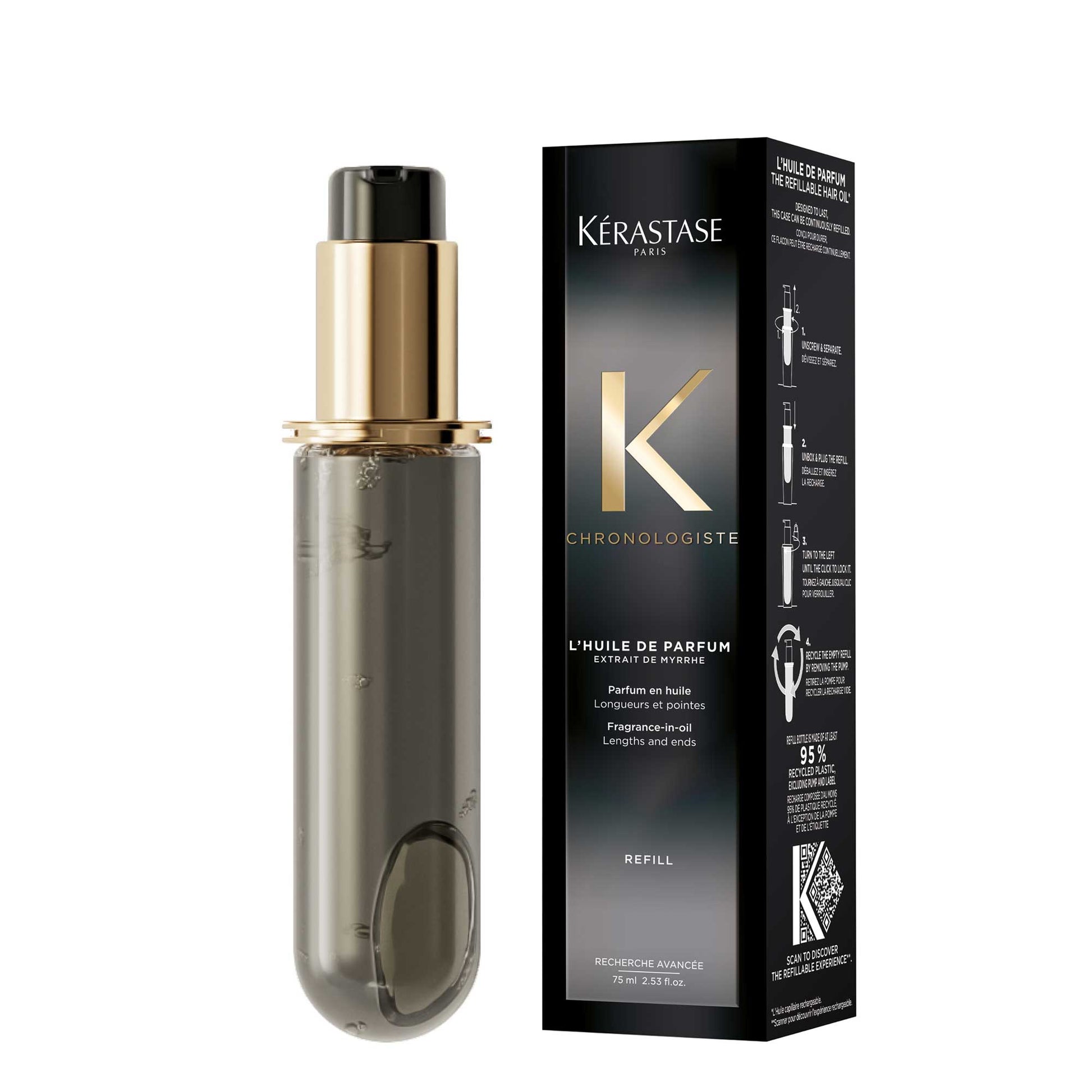 KERASTASE Chronologiste Huile De Chronologiste Hair Oil Refill, 75ml (Floral Chypre)