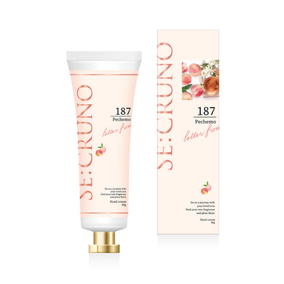 SE:CRUNO Hand Cream Pechemoi187 (Peach Oolong), 40g