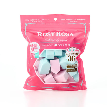 Rosy Rosa Value Sponge N House Shape S (PK&BL)