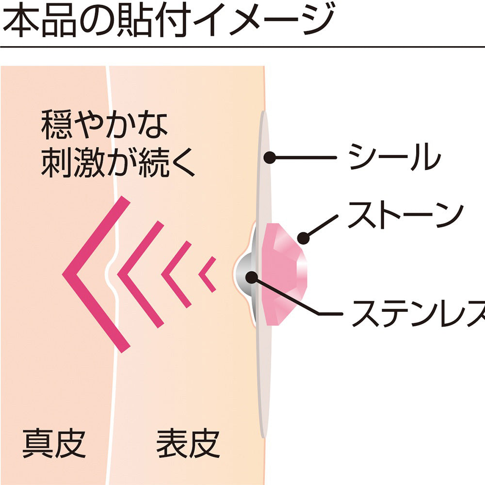 Alphax wellmimi Ear Acupressure Jewelry (Light Rose)
