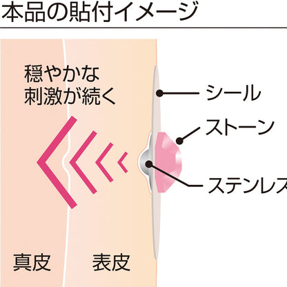 Alphax wellmimi Ear Acupressure Jewelry (Light Rose)