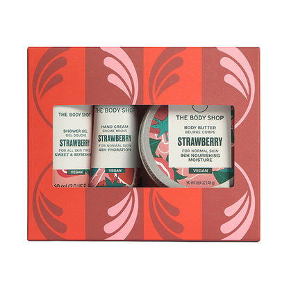 THE BODY SHOP Mini Body Care Box (Strawberry), 60ml + 50ml + 30ml