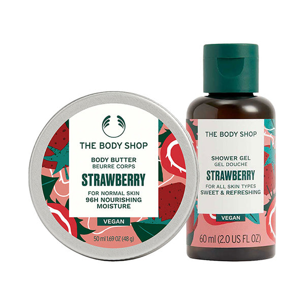 THE BODY SHOP Mini Body Care Gift (Strawberry), 60ml + 50ml