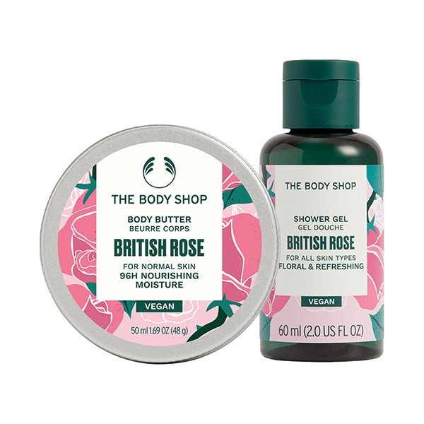 THE BODY SHOP Mini Body Care Gift (British Rose), 60ml + 50ml