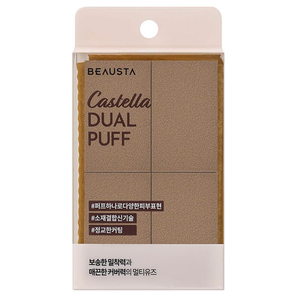 BEAUSTA Castella Dual Power Fit Puff, 4 Count