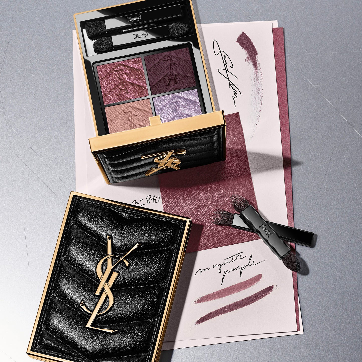 Yves Saint Laurent Couture Mini Clutch (840 Magnetic Purple)