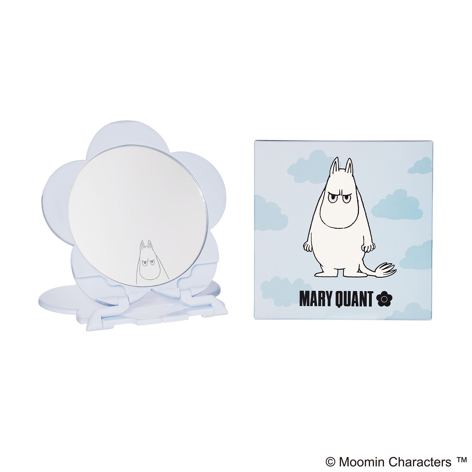 MARY QUANT Compact Mirror Moomin Limited Design (M01 Smoky Blue)