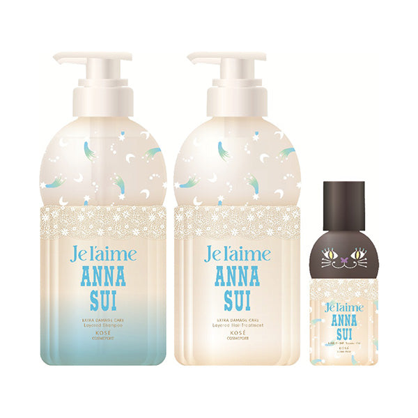 Je l'aime Layered Anna Sui Hair Care Box, 460ml + 460ml + 60ml (Limited Edition, Anna Sui Dreams Eau de Toilette)