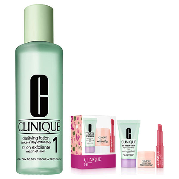 CLINIQUE Custom Clarifying Lotion Set (Clarifying Lotion 1 400ml), 400ml, 30ml, 5ml