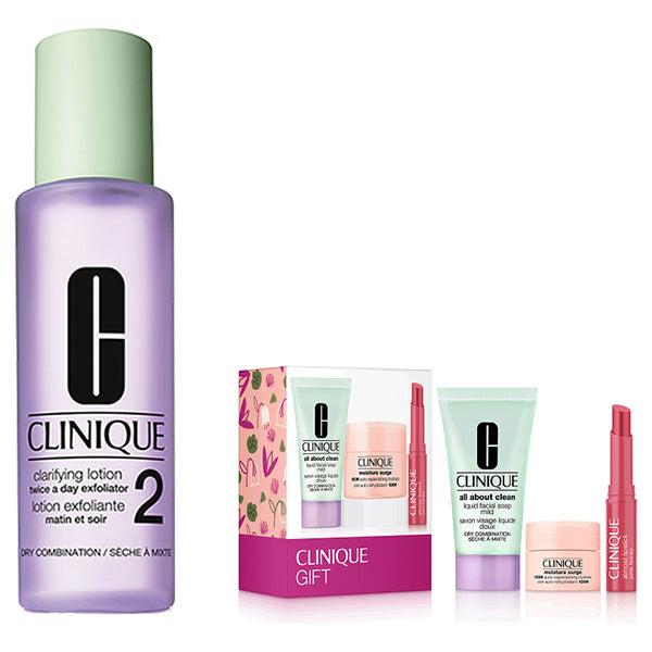 CLINIQUE Custom Clarifying Lotion Set (Clarifying Lotion 2 200ml), 200ml, 30ml, 5ml