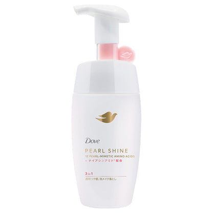 Dove Pearl Shine 3-in-1 Clear Radiance Foaming Makeup Remover, 170ml