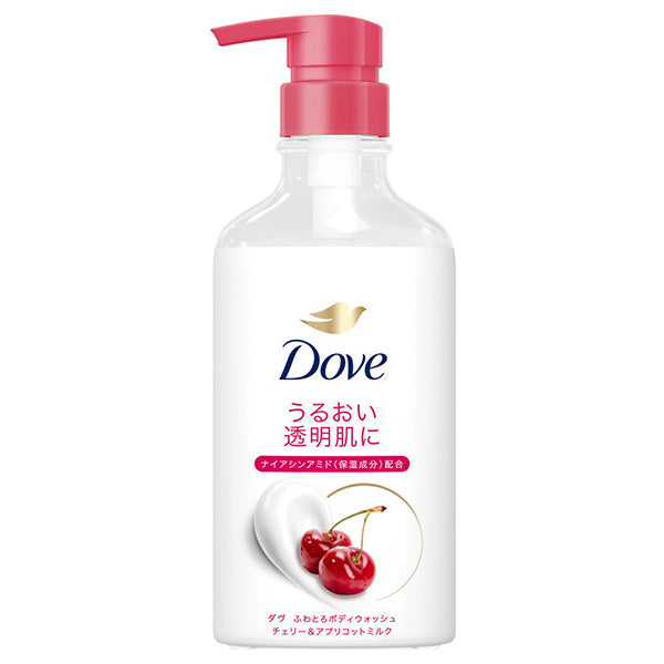 Dove Whipped Body Wash (Cherry & Apricot Milk), 450g