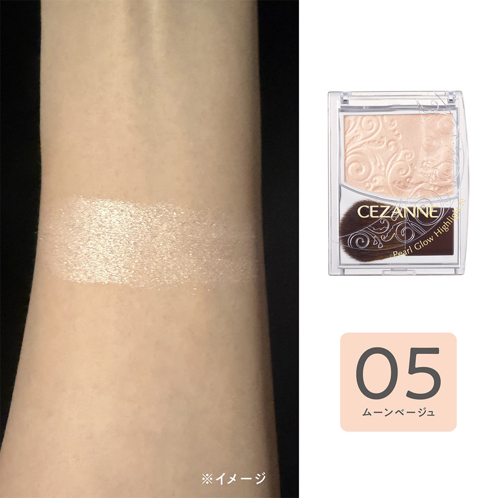 CEZANNE Pearl Glow Highlight N (05 Moon Beige), 2.5g